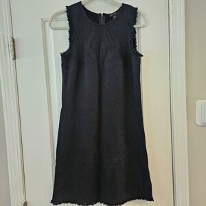 Ann Taylor Black Tweed Dress